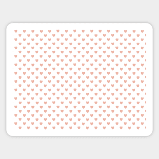 heart pattern aesthetic pinterest coquette dollette pink orange salmon Sticker